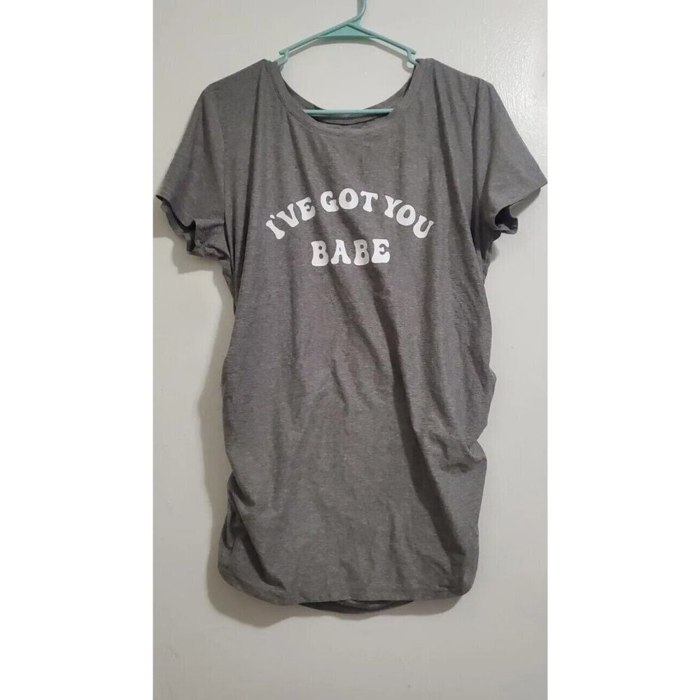 Time And Tru Maternity Gray L Shirt